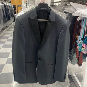 Cardi Black Tie Steel Grey Milani tuxedo jacket size 38R